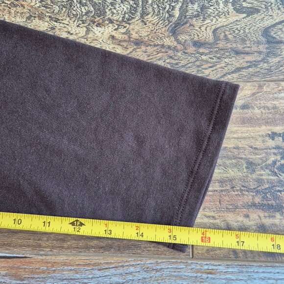 EUC EILEEN FISHER Terry Fleece Lined Raglan Sleeve Boxy Tunic Top Tencel Brown - Picture 10 of 12